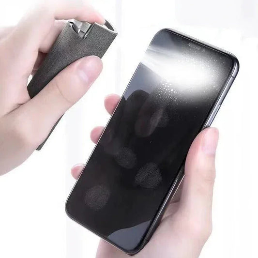 2-in-1 Microfiber Screen Cleaner Spray Bottle and Cloth