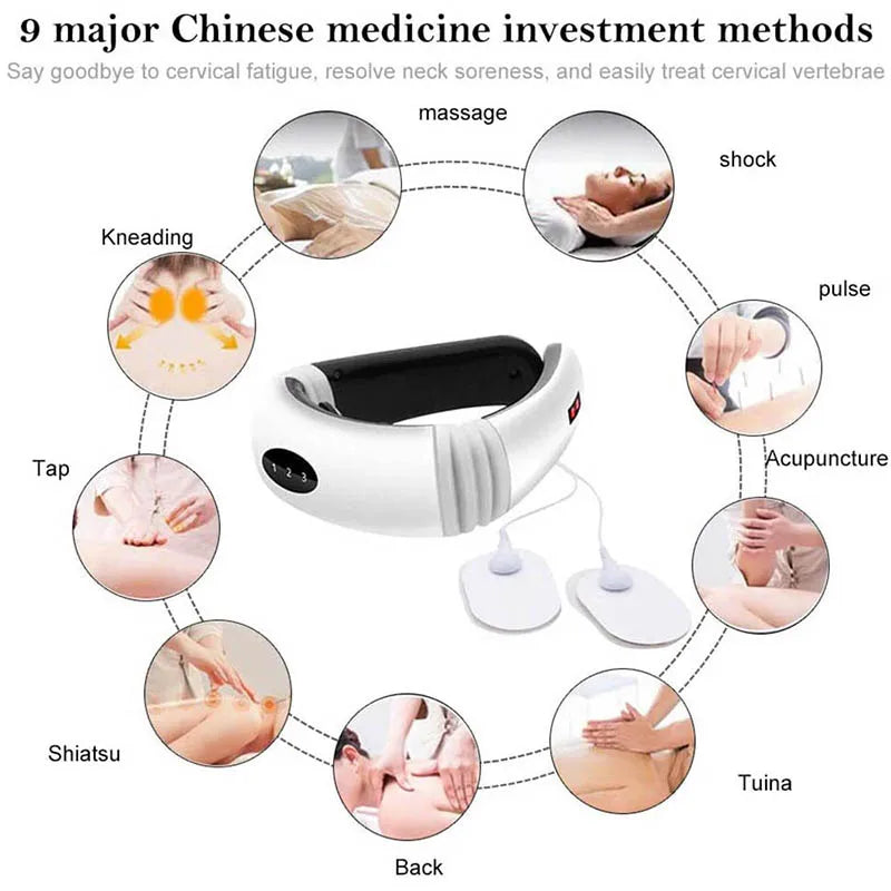 Electric Neck and Shoulder Massager with Control