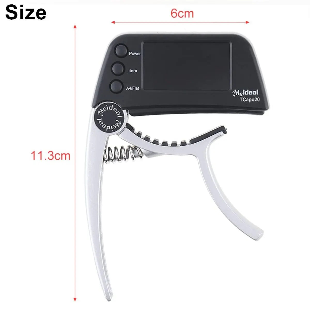 2-in-1 Guitar Tuner Capo - LED Display Accessory for Strings