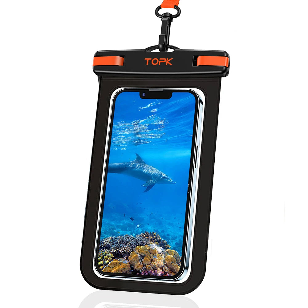 TOPK E01 IPX8 Waterproof Phone Pouch with Lanyard