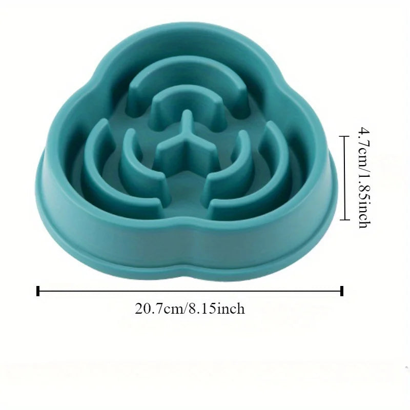Anti-Choking Slow Feeder Dog Bowl with Anti-Overturn Design