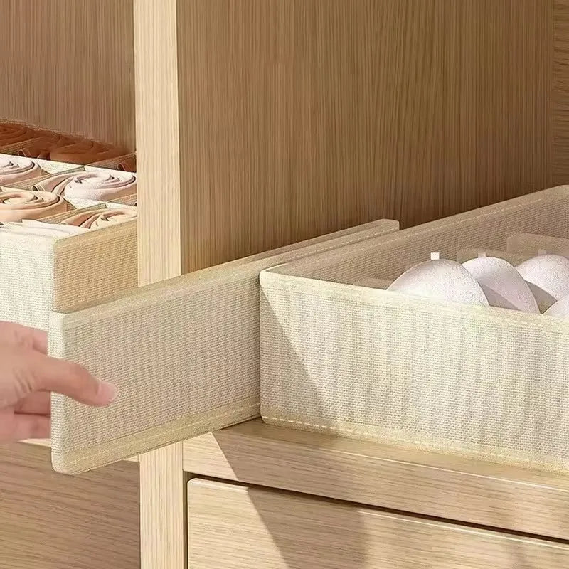 Foldable Underwear, Bra, and Sock Drawer Organizer Box