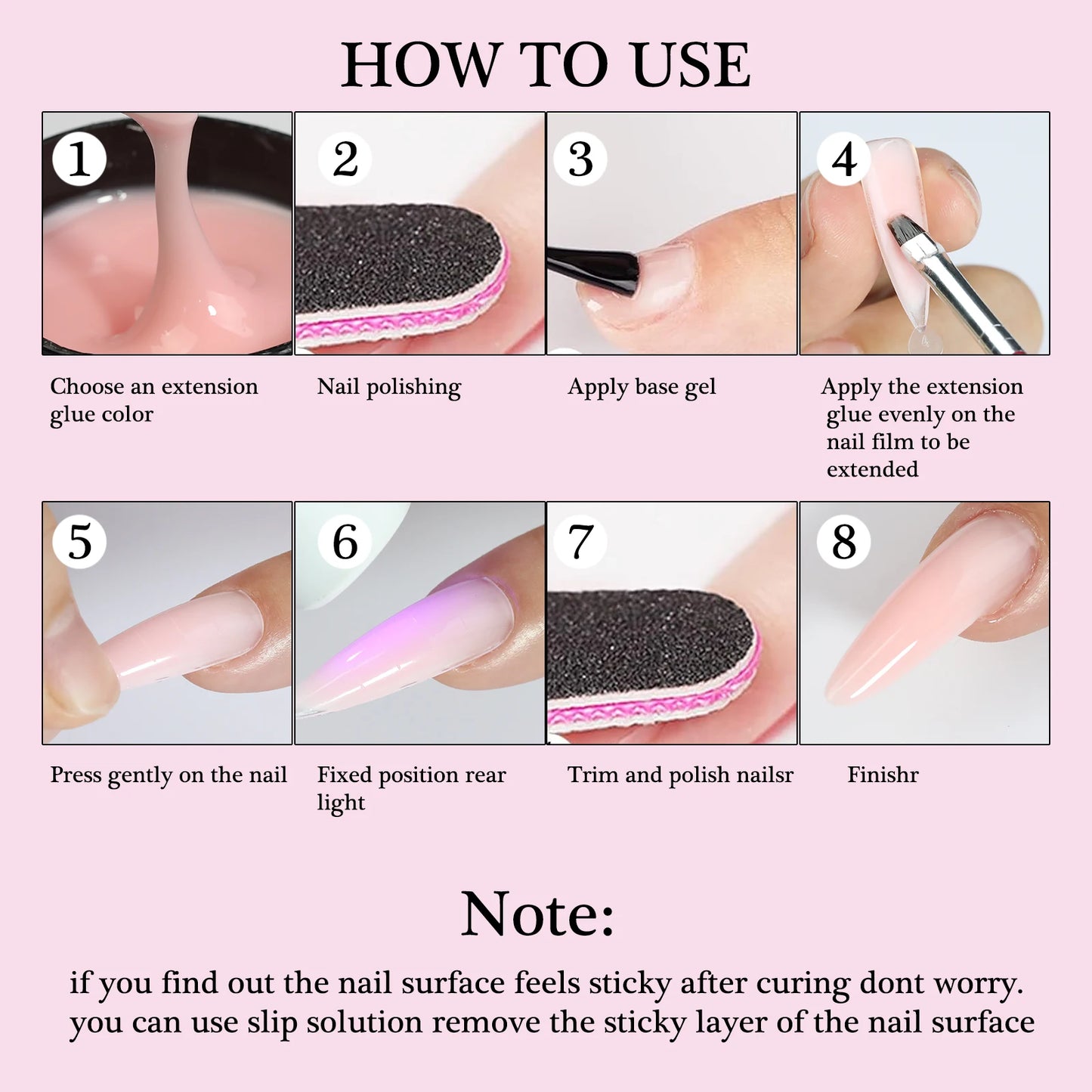 Poly Nail Gel Set - 2/3 Jar UV LED Builder Gel Kit