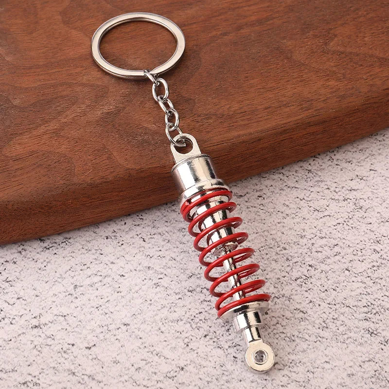 Gear Head Car Keychain with Speedbox Pendant Design
