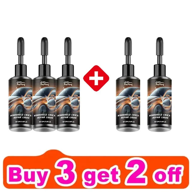 Windshield Crack Repair Fluid Resin Set - 3pcs