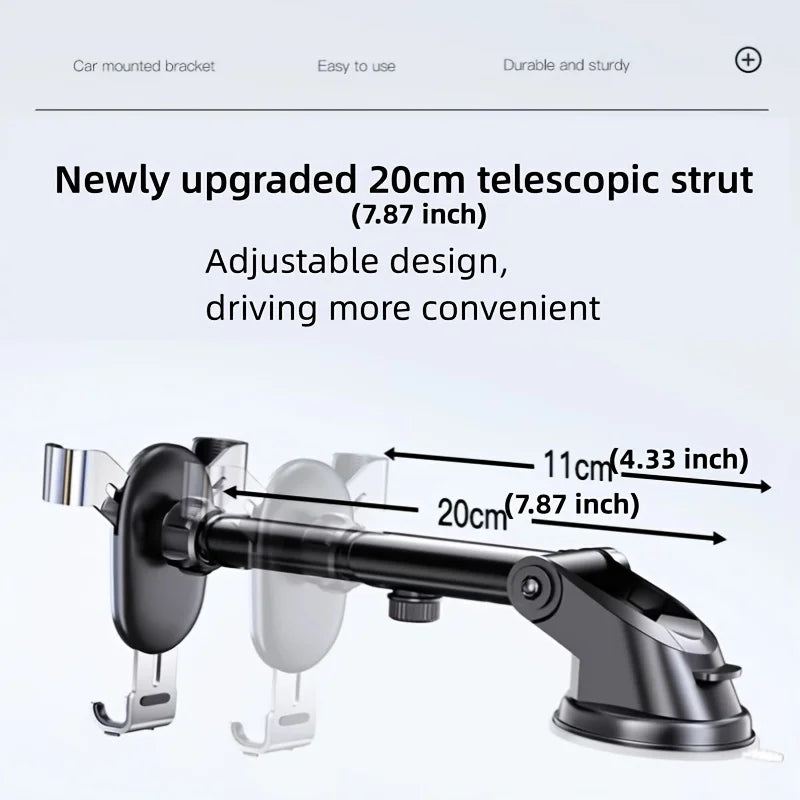 LCARS Gravity Car Phone Holder - Anti-Shake Dashboard Mount