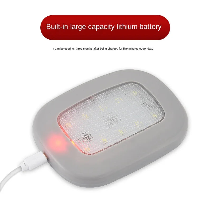 10-LED USB Magnetic Car Reading Light - White