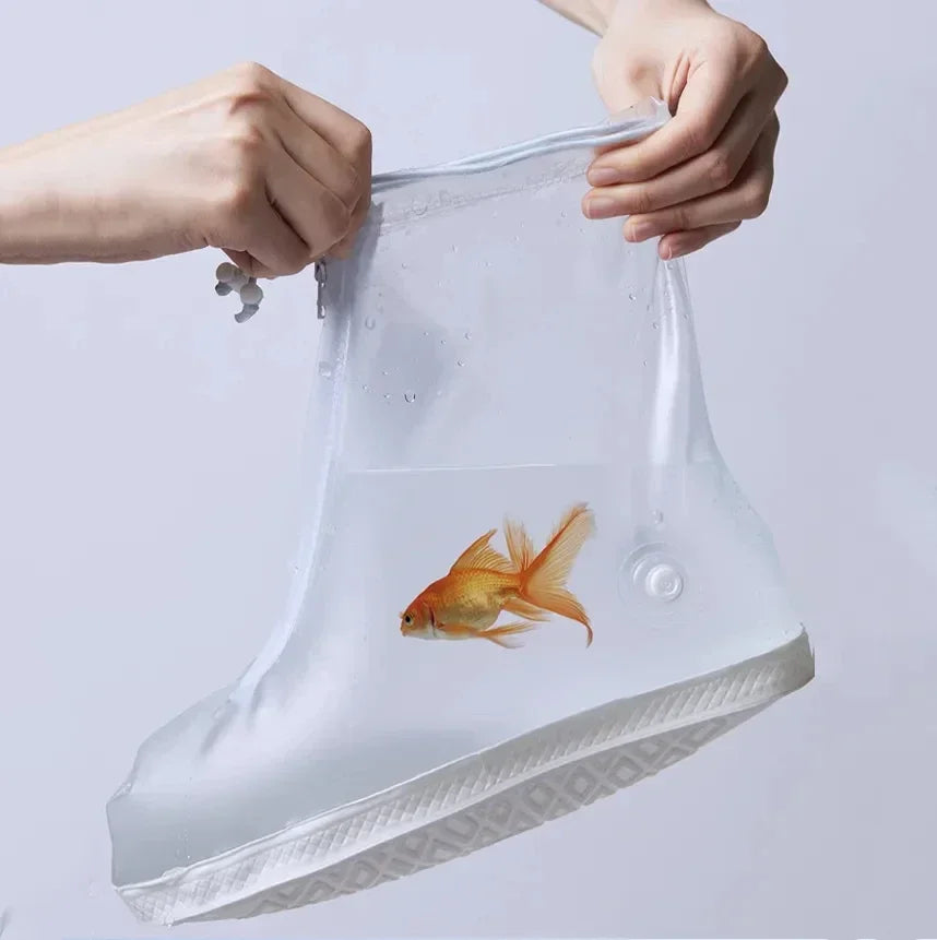Reusable Waterproof Non-Slip Shoe Covers for Rain and Snow