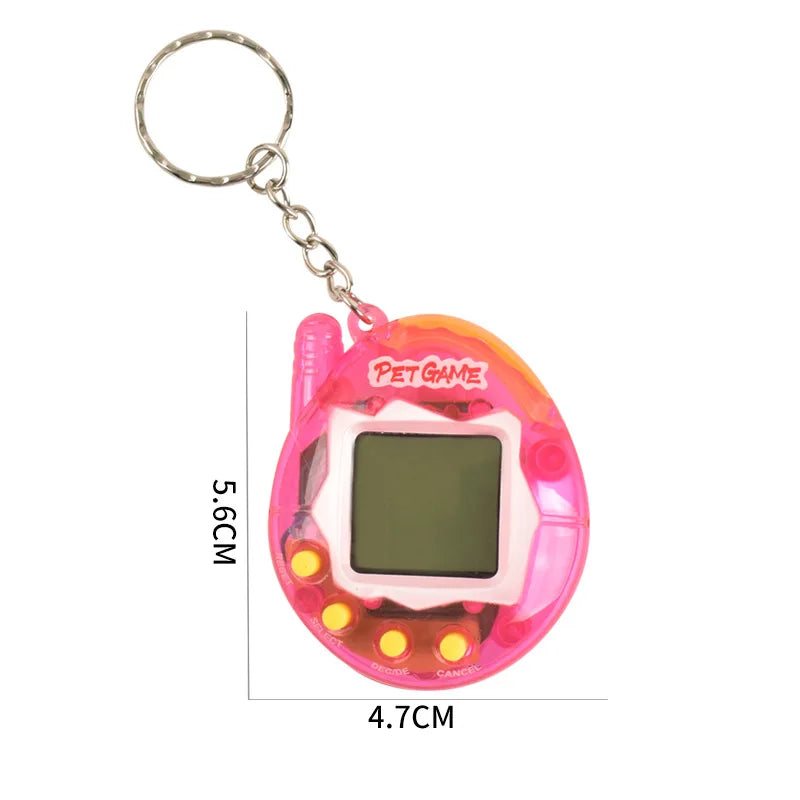 Transparent Virtual Pet Toy - 168-in-1 Nostalgic Digital Game