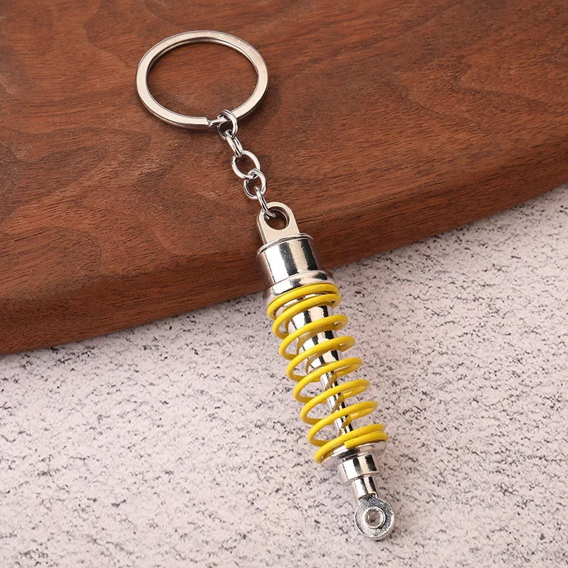 Gear Head Car Keychain with Speedbox Pendant Design