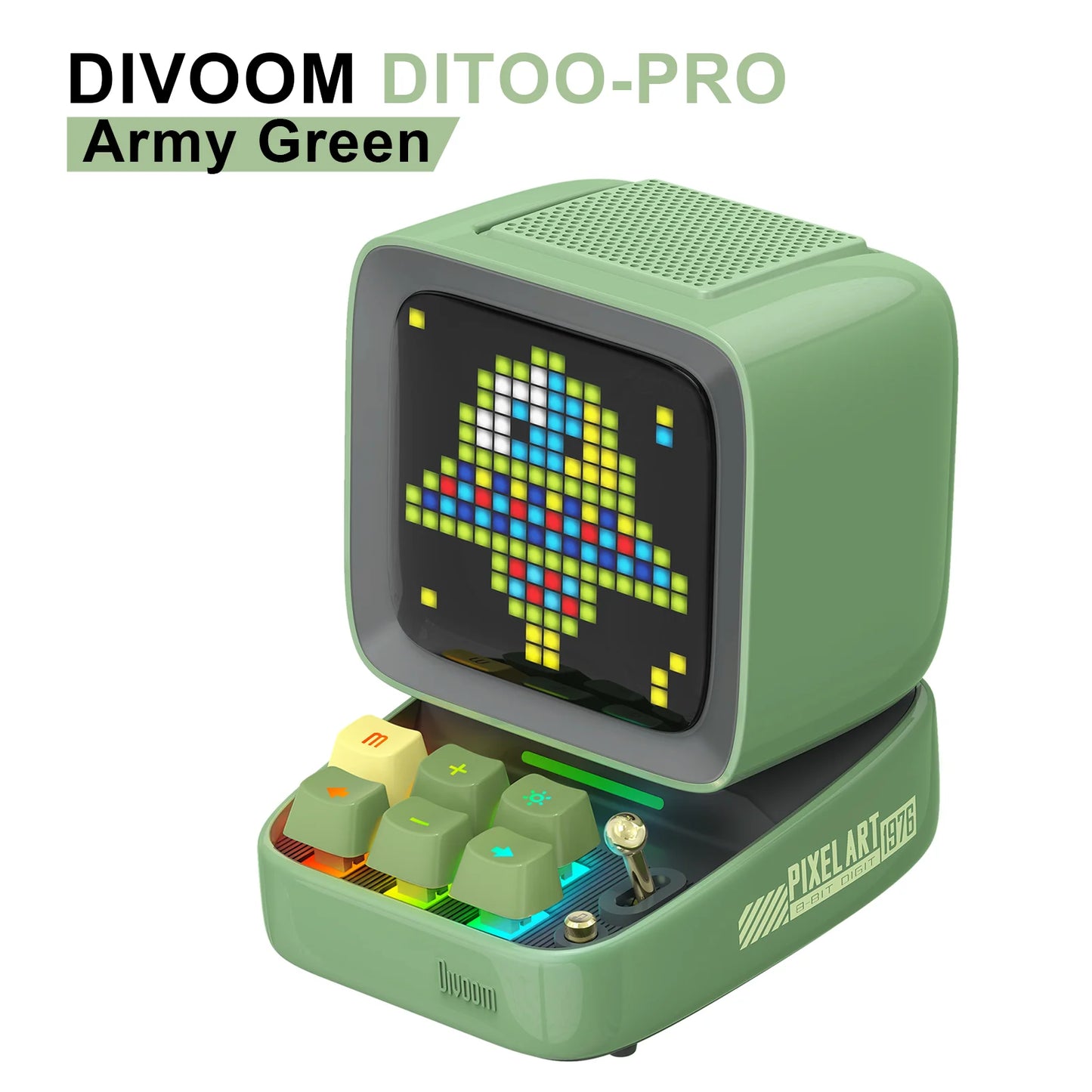 Divoom Ditoo-Pro Pixel Speaker - Retro Bluetooth Alarm Clock Display