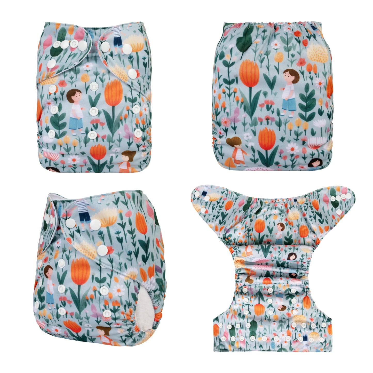 ALVABABY Adjustable Cloth Diaper Shell for 3-15kg Babies