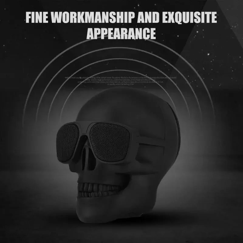 Mini Skull Bluetooth Speaker - 5W Cartoon Wireless Stereo Audio