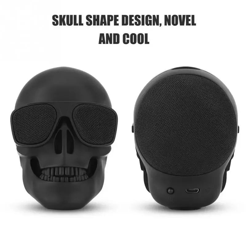 Mini Skull Bluetooth Speaker - 5W Cartoon Wireless Stereo Audio