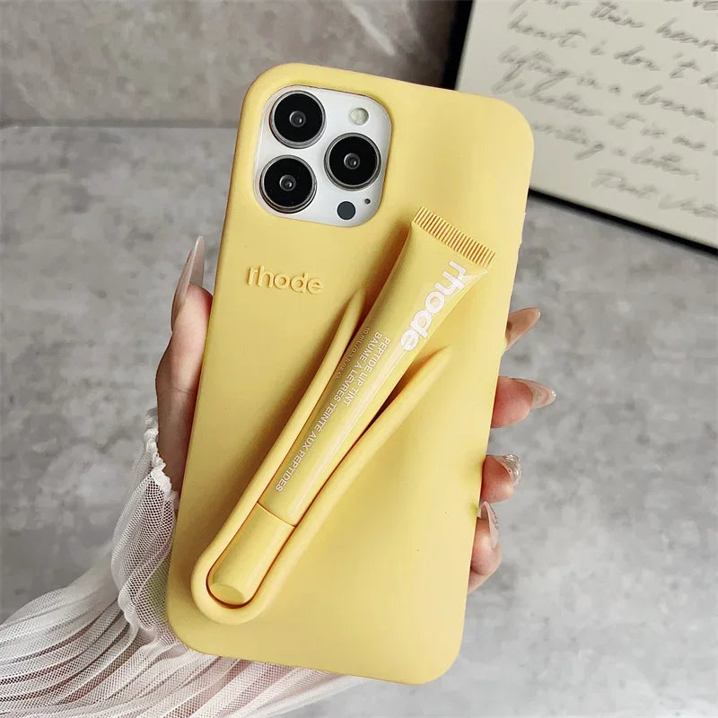 Lemontini Silicone iPhone Case - Makeup Lip Glaze Style Cover