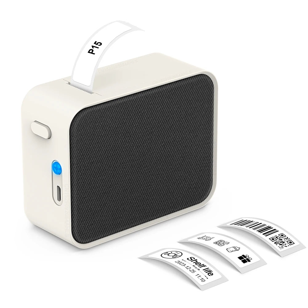 Marklife P15 Bluetooth Label Printer - Portable Inkless Sticker Maker