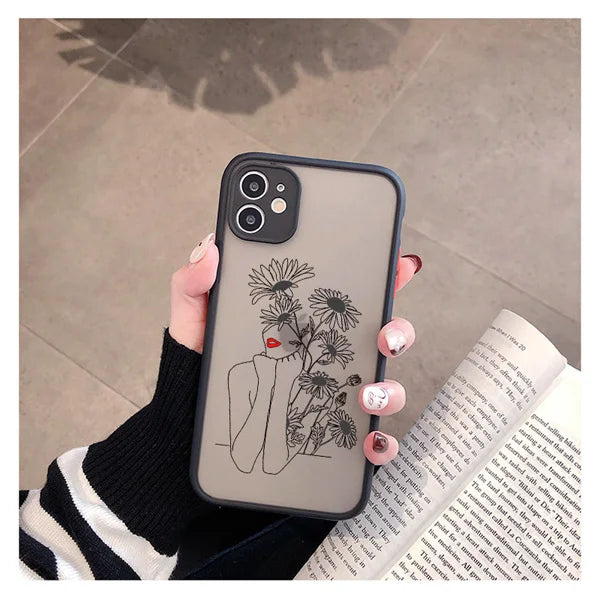 Retro Abstract Geometry Anti-Fall iPhone Case