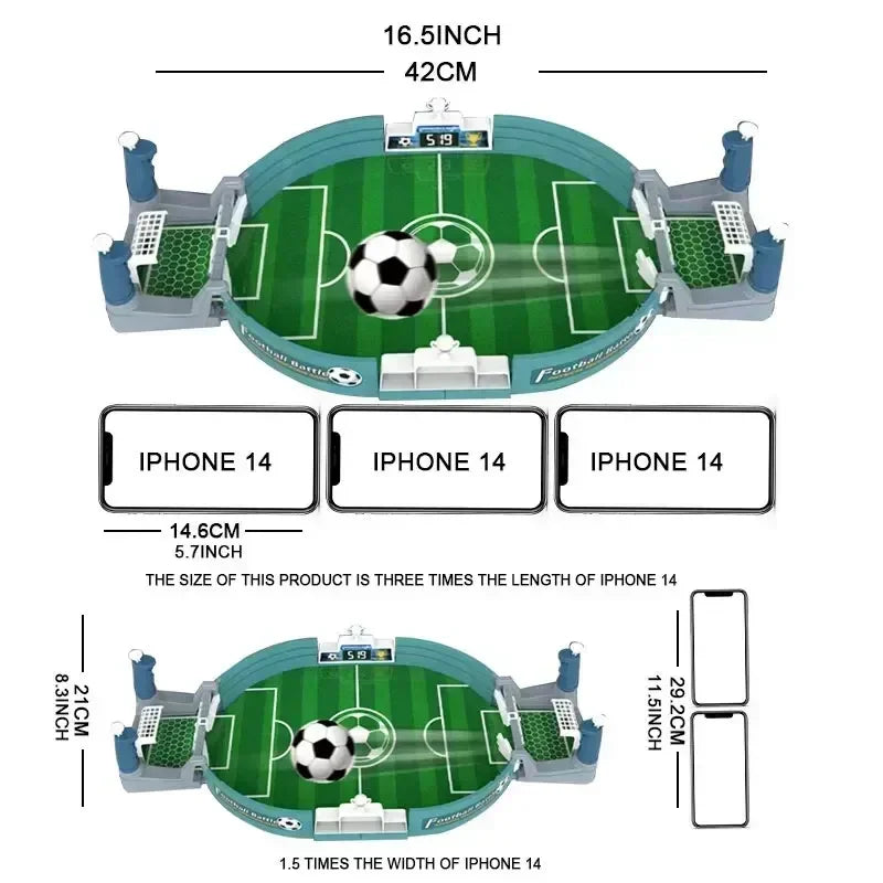 Two-Player Table Soccer Game Set - Indoor Kids Foosball Activity