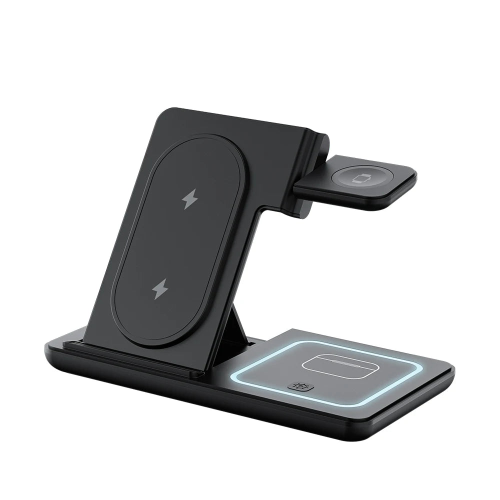 3-in-1 Foldable Wireless Charging Stand for Samsung Devices