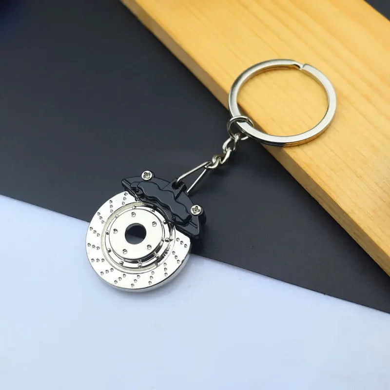 Gear Head Car Keychain with Speedbox Pendant Design
