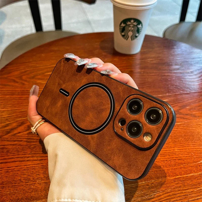 Magnetic Wireless Charging iPhone Case - Shockproof Bumper Cover