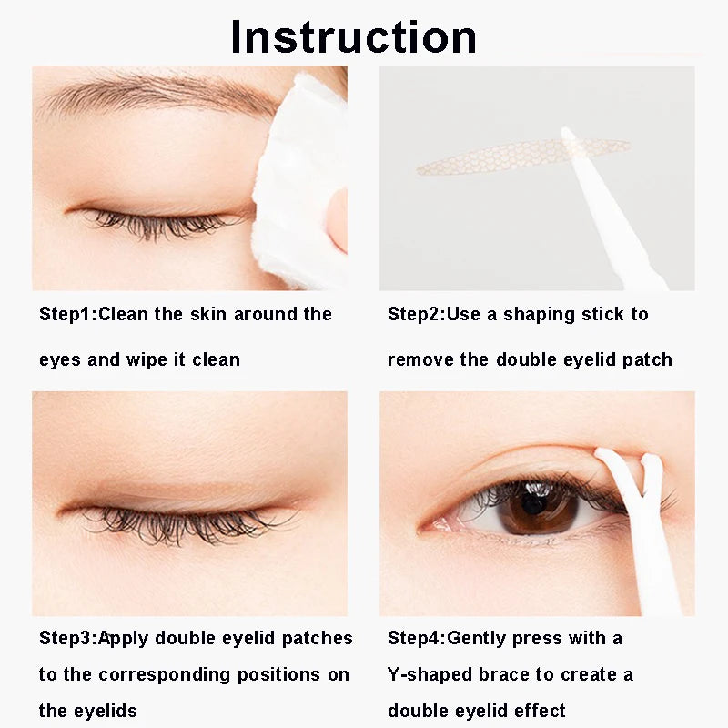 600-Piece Invisible Double Eyelid Tape Set