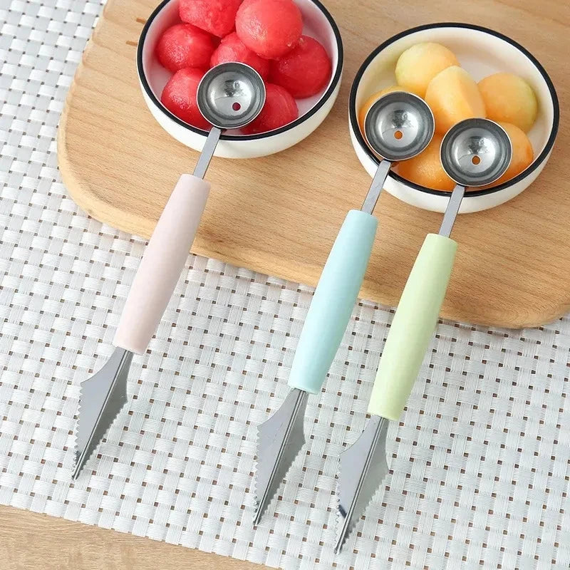 Stainless Steel Double-Headed Melon Baller Scoop