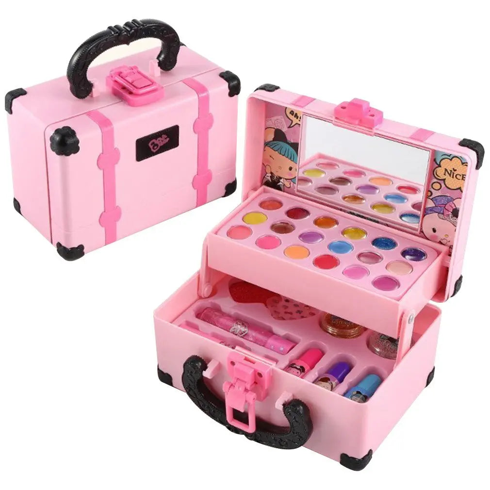 Children Pretend Makeup Play Box - Princess Cosmetic Toy Set
