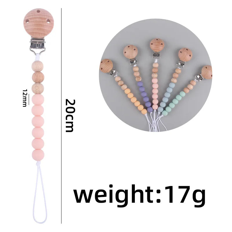 Silicone Pacifier Clip Chain - Anti-Drop Baby Soother Holder