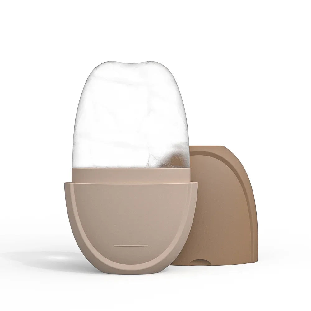 Facial Ice Roller and Gua Sha Cooling Massager - Khaki