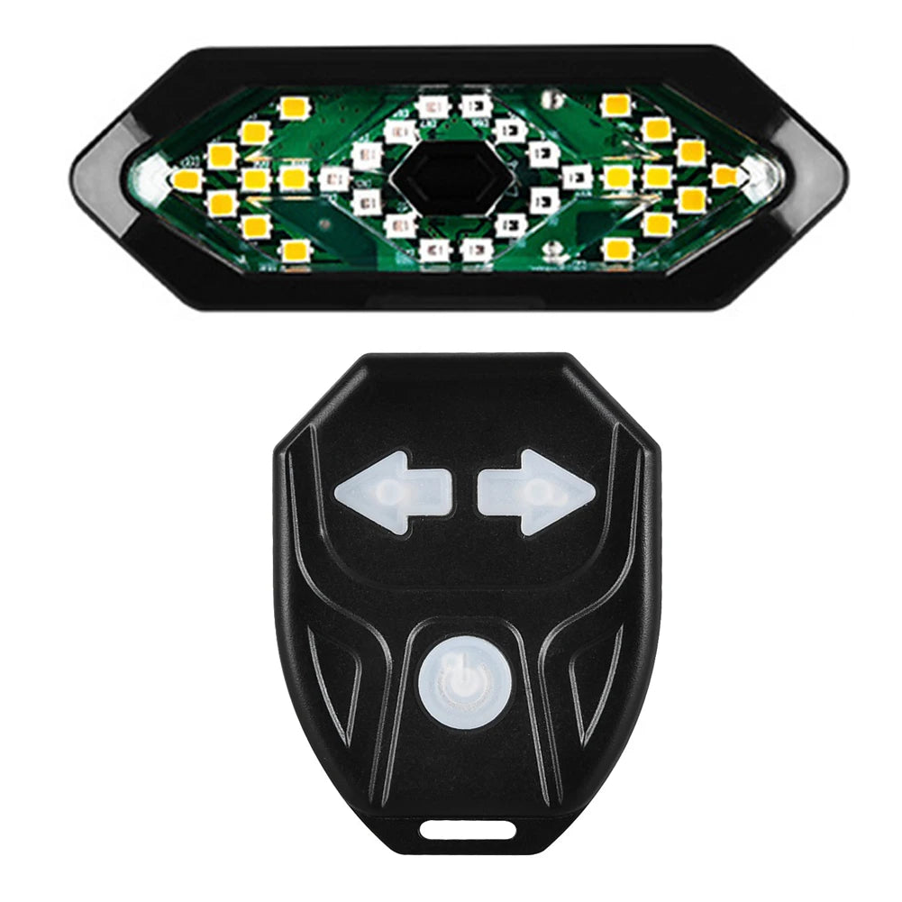 Rechargeable Bike Tail Light with Turn Signals and Remote