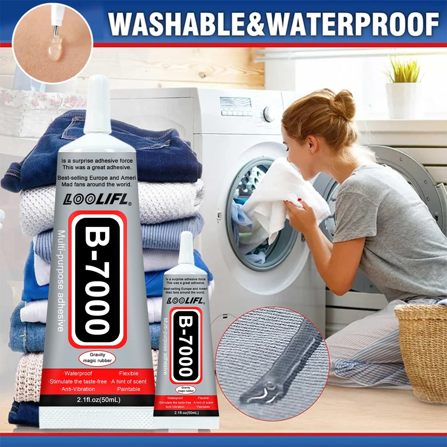 Loolifl Quick-Drying Fabric Repair Glue
