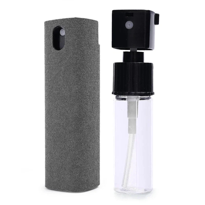 2-in-1 Microfiber Screen Cleaner Spray Bottle and Cloth