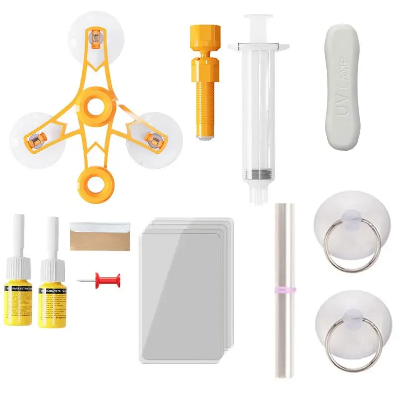 Windshield Crack Repair Kit - DIY Glass Cure Glue