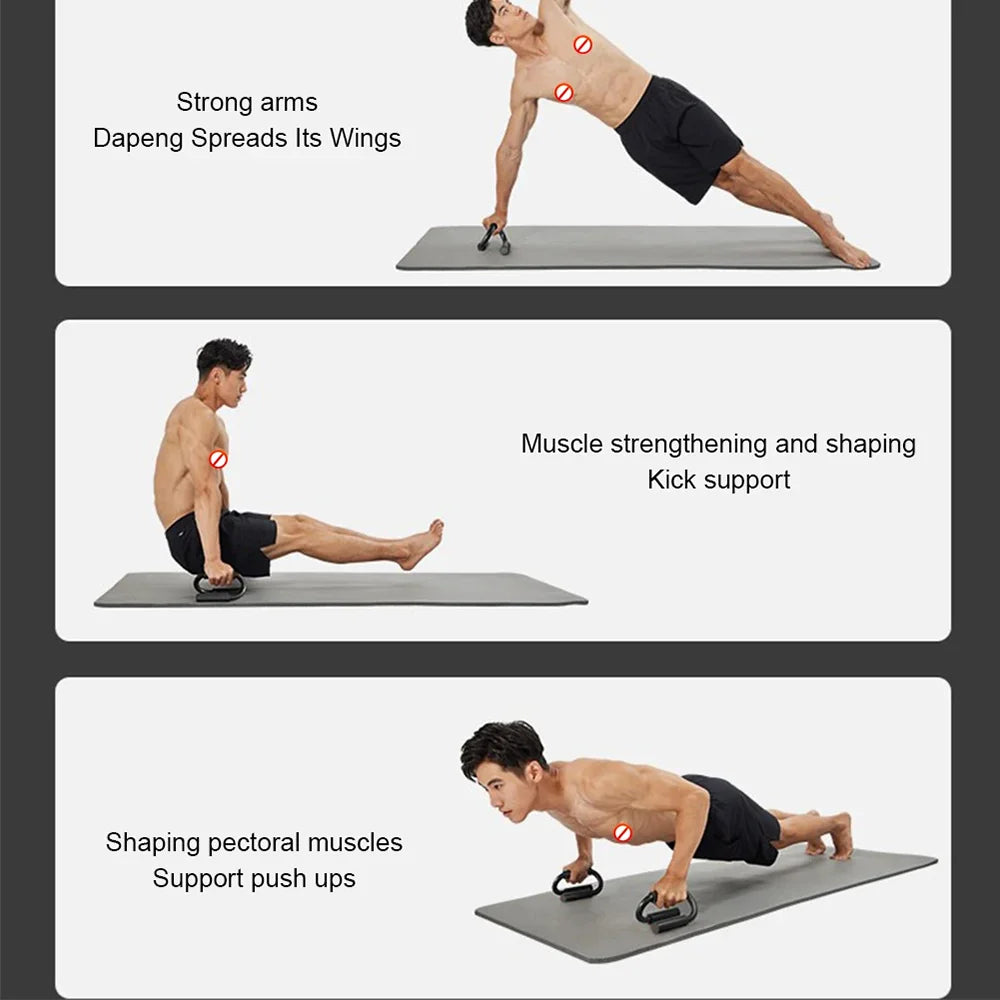 S-Shape Push-Up Handles for Chest and Floor Training