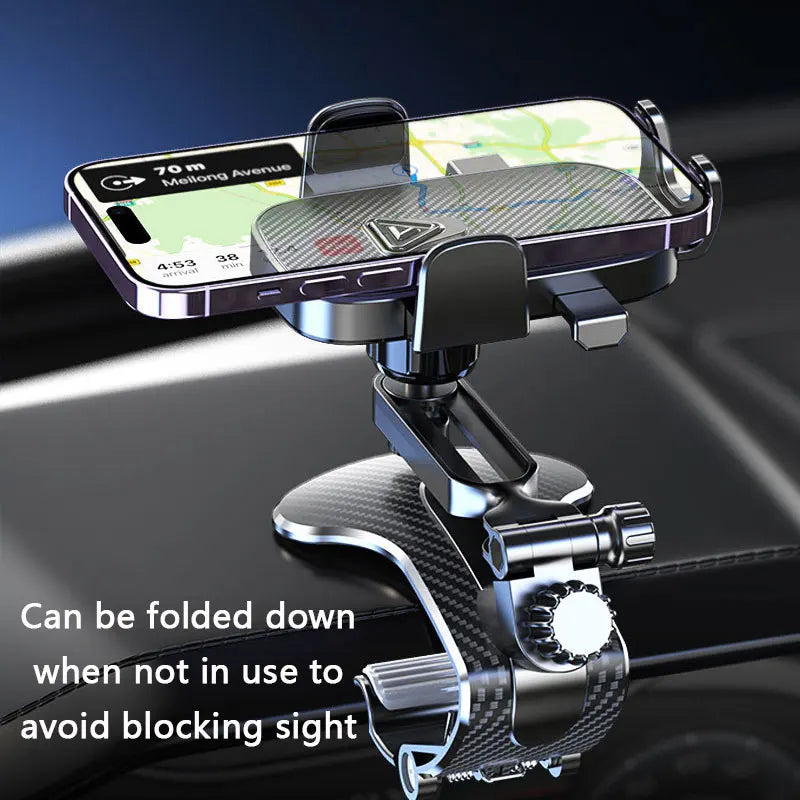 Gravity Dashboard Crocodile Clip Phone Mount for Car Navigation