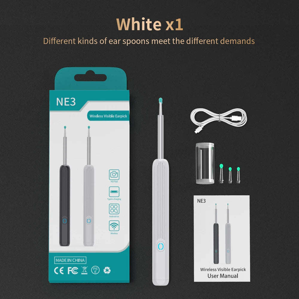 NATFIRE NE3 Wireless Ear Cleaner with Camera and LED