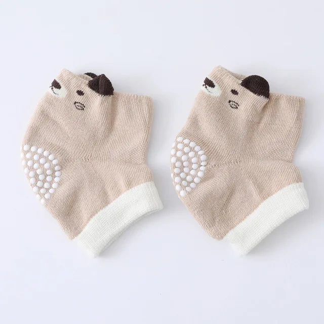 Cotton Baby Knee Pads - Anti-Slip Crawling Protectors for Toddlers