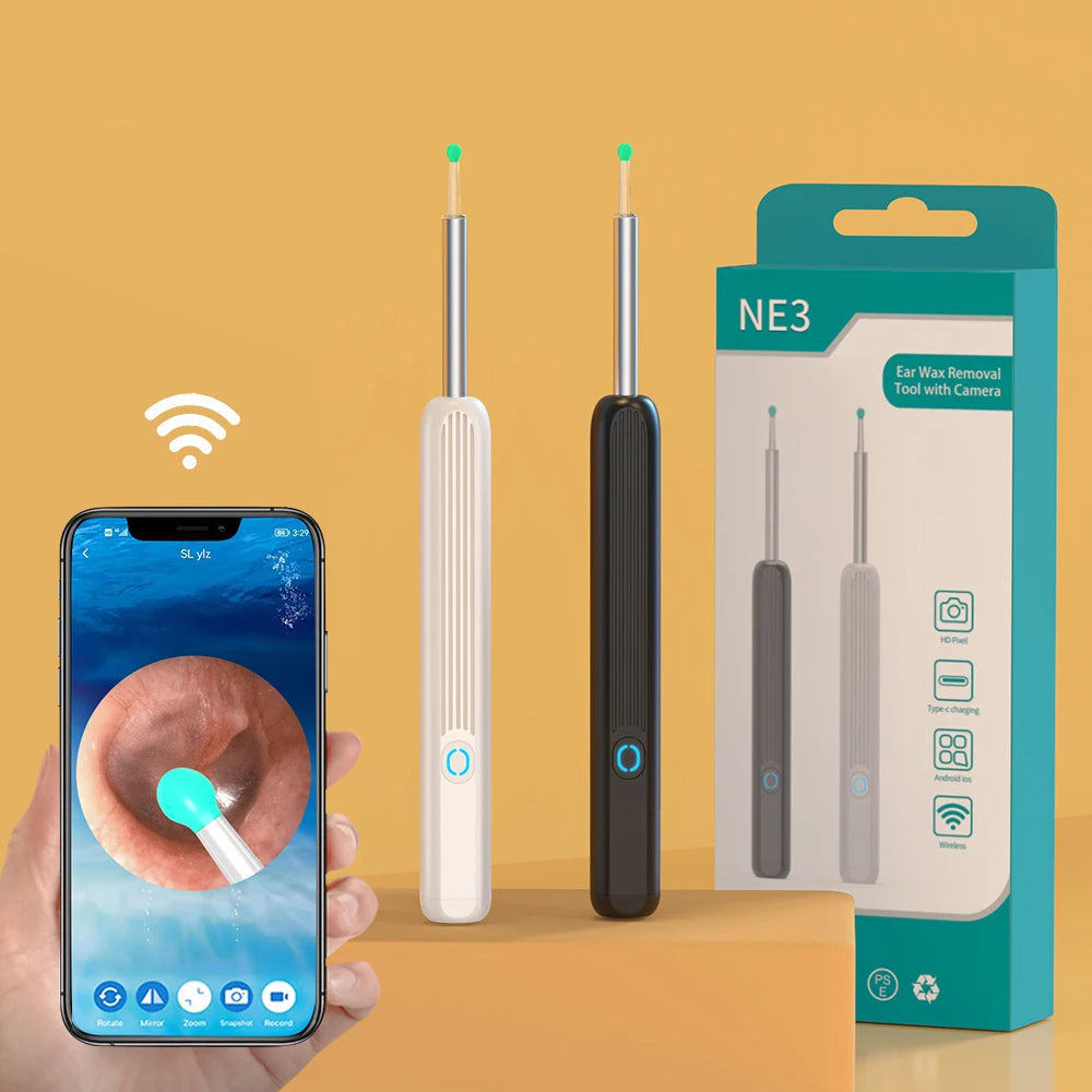 NATFIRE NE3 Wireless Ear Cleaner with Camera and LED