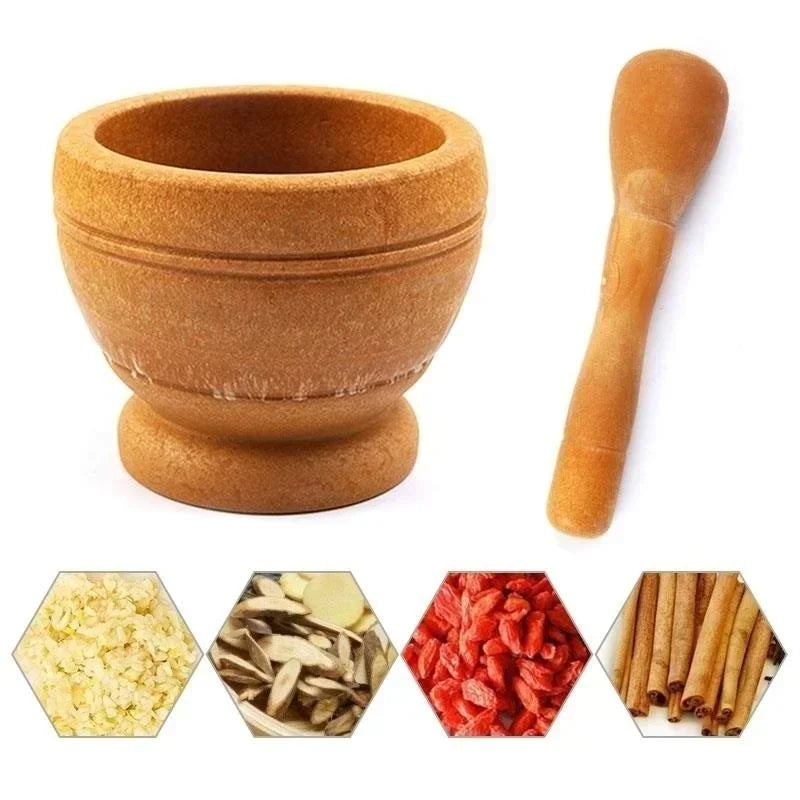 Resin Mortar and Pestle Set for Garlic, Herbs, and Spices