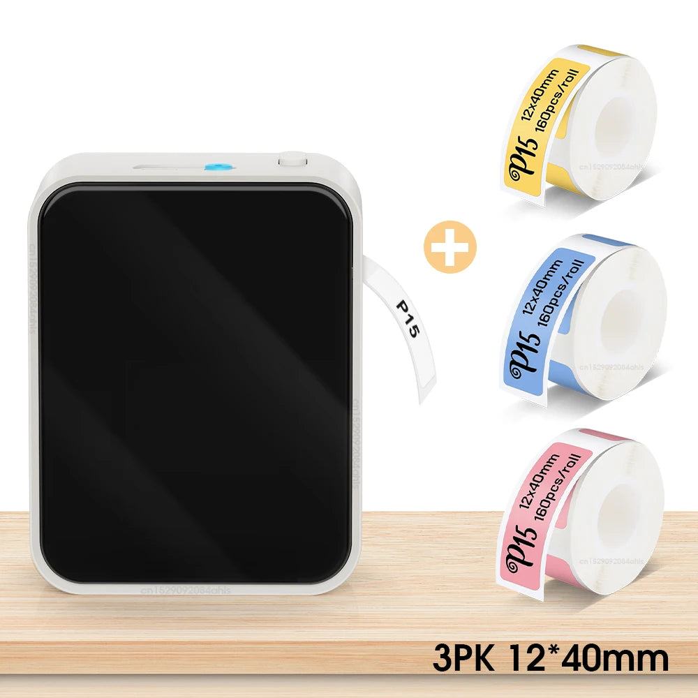 Marklife P15 Bluetooth Label Printer - Portable Inkless Sticker Maker