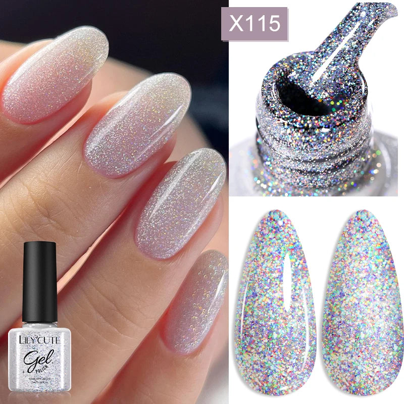 LILYCUTE Reflective Glitter Liner Nail Gel - 5ml