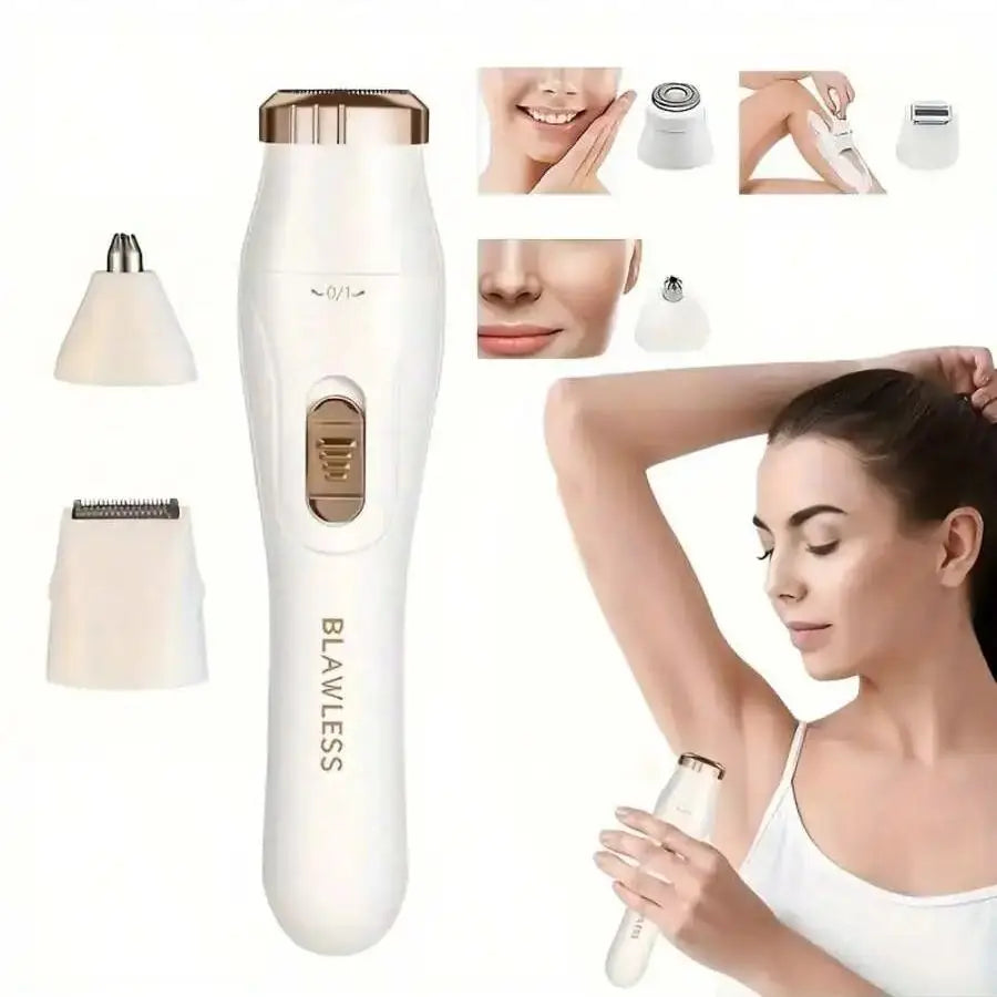 Rechargeable Lady Shaver and Bikini Trimmer - White