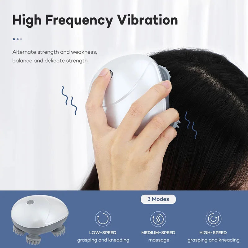 Electric Head and Scalp Massage Device for Relaxation