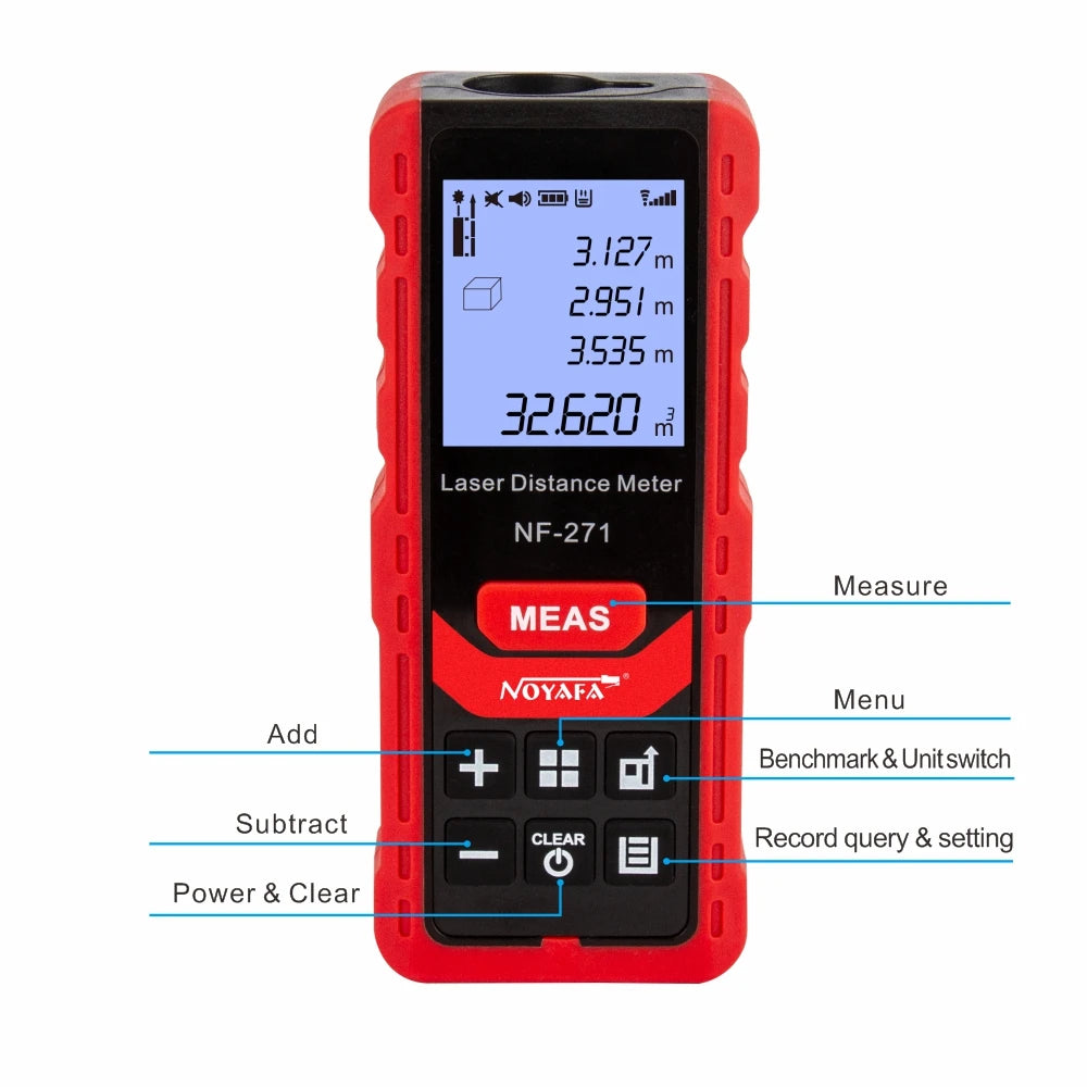 Noyafa NF-271 Laser Distance Meter 40M/80M Rangefinder