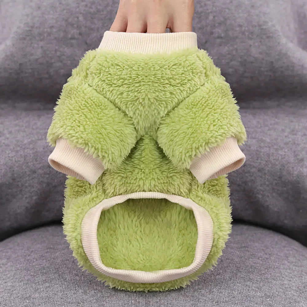 Warm Fleece Hoodie for Small Dogs and Cats