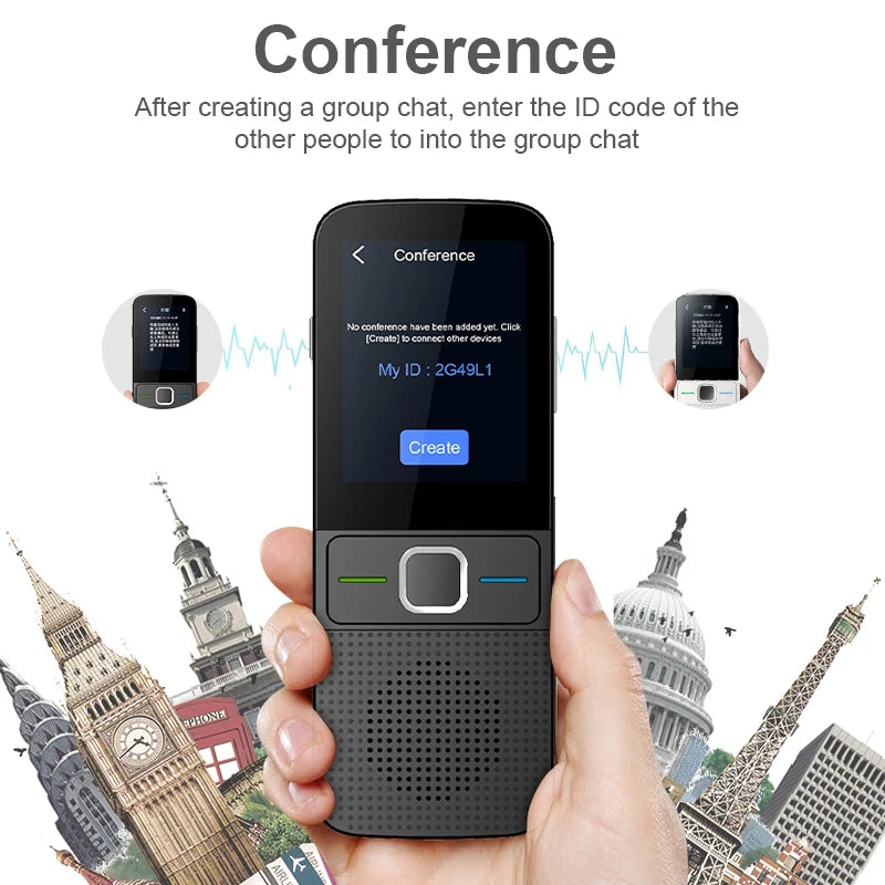 T10 Smart Voice Translator - 137-Language Real-Time AI Device