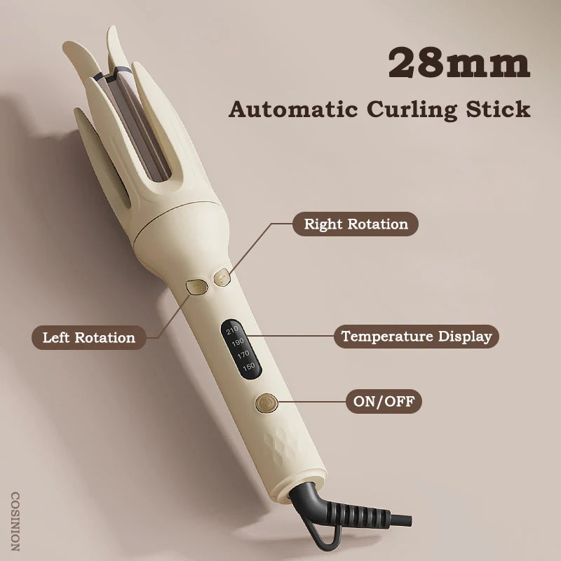 Automatic 28MM Hair Curler - Negative Ion Ceramic Curling Iron