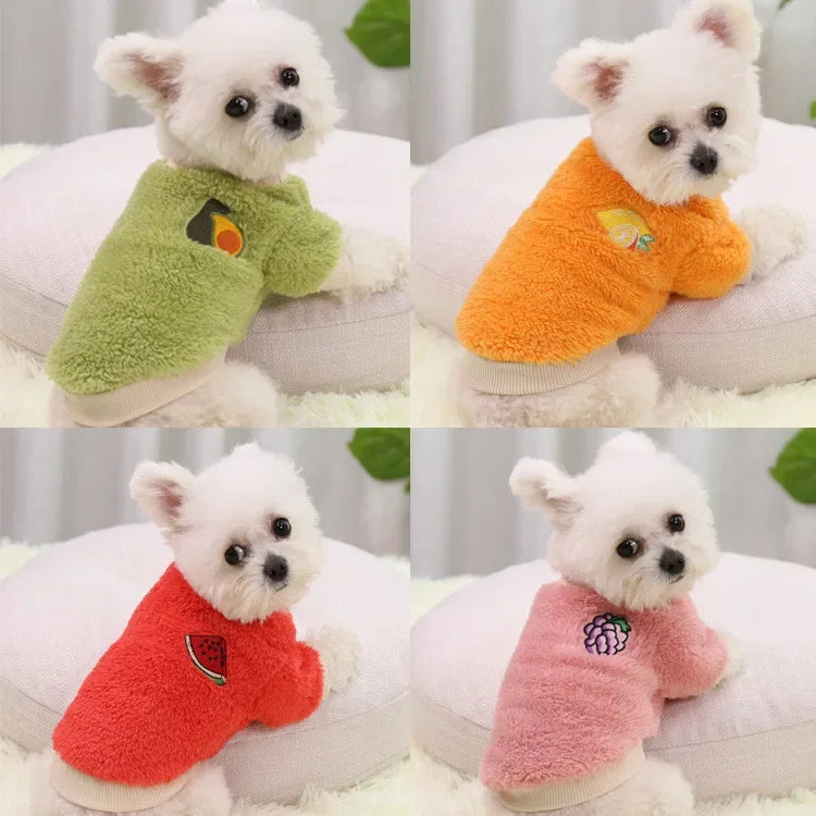 Warm Fleece Hoodie for Small Dogs and Cats
