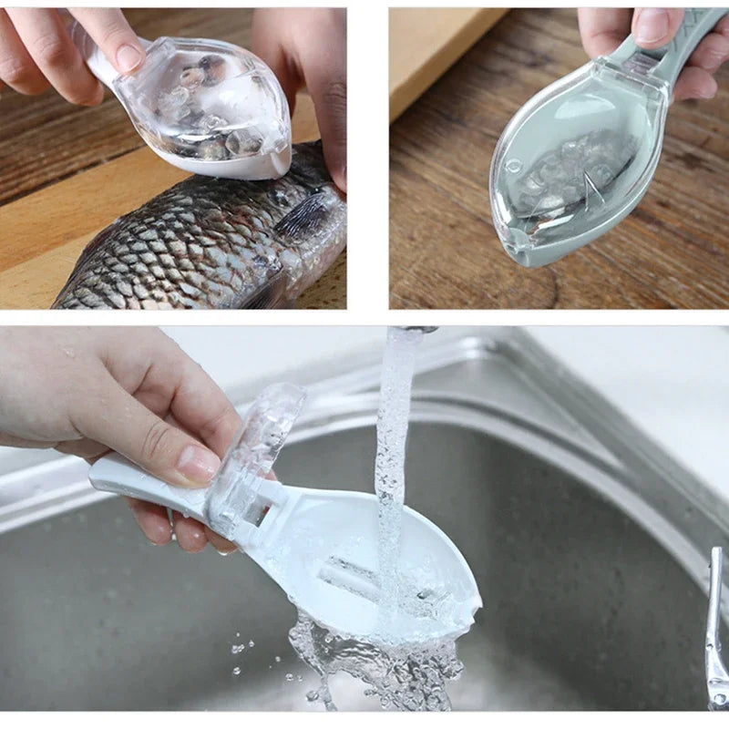 Fish Scale Scraper Cleaning Tool with Cover
